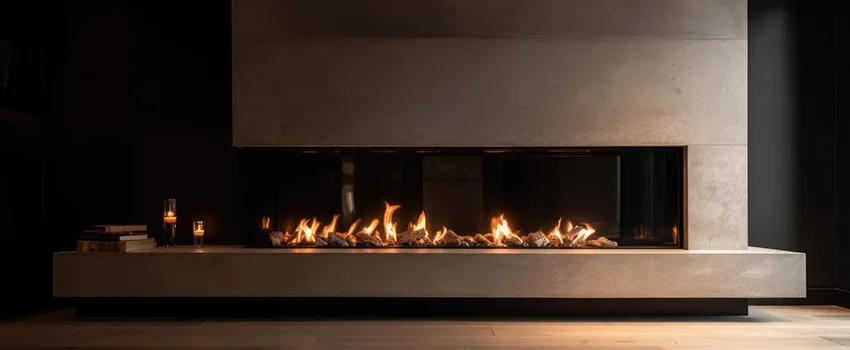 Gas Fireplace Ember Bed Design Services in Lake Forest, Illinois