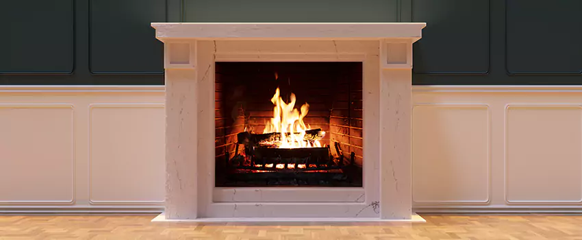 Open Flame Wood-Burning Fireplace Installation Services in Lake Forest, Illinois