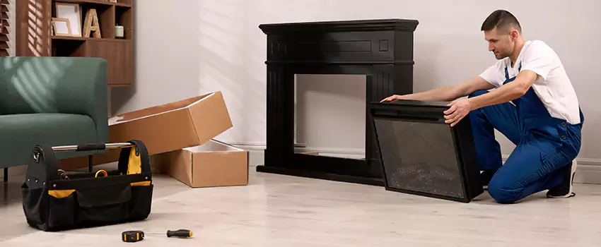 Old Rusted Metal Fireplace Repair And Replacement in Lake Forest, IL