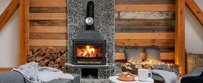 Thelin Hearth Products Direct Vent Gas Stove Fireplace Inspection in Lake Forest, Illinois