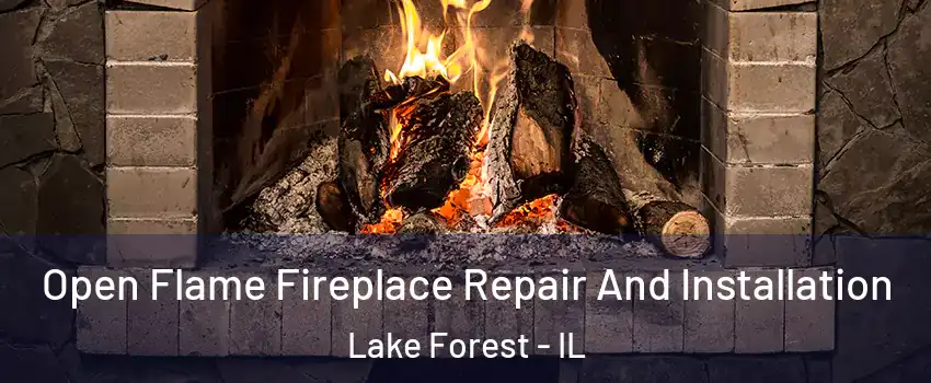  Open Flame Fireplace Repair And Installation Lake Forest - IL